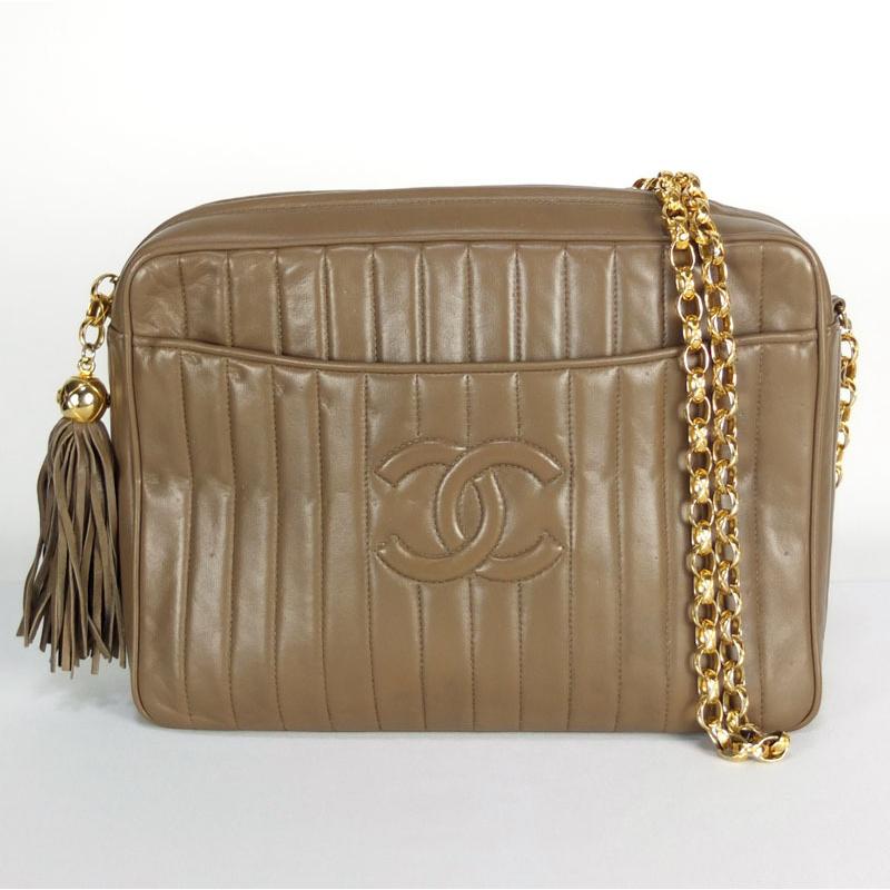 シャネル CHANEL チェーンショルダーバッグ マドモアゼル ラムスキン  