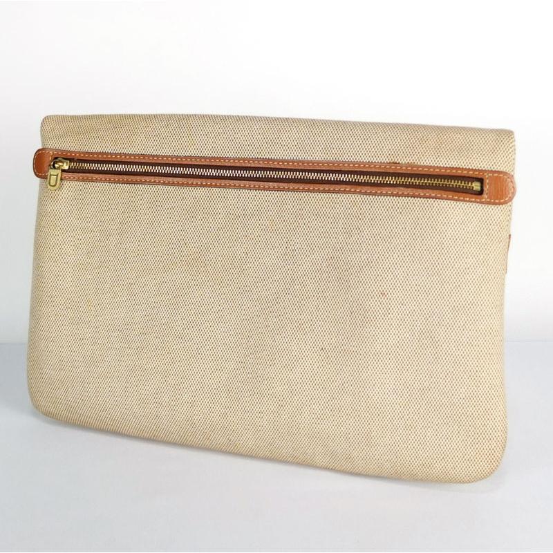 デルボー DELVAUX クラッチバッグ 2WAY トートバッグ キャンバス 