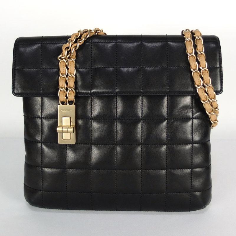 シャネル CHANEL チェーンショルダーバッグ 2.55 チョコバー 