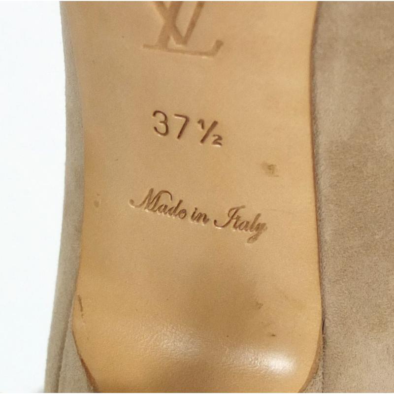 ルイ ヴィトン LOUIS VUITTON パンプス スエード ベージュ レディース  