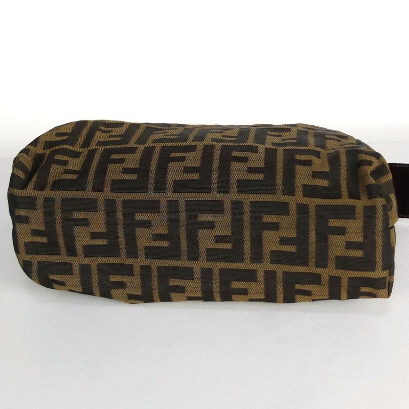 フェンディ FENDI ズッカ柄 ポーチ 小物入れ ブラウン ナイロン フェンディ FENDI ズッカ柄 ポーチ 小物入れ ブラウン ナイロン