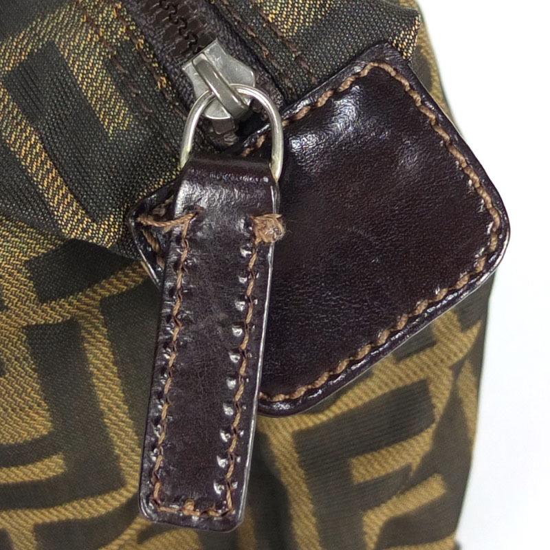 フェンディ FENDI ズッカ柄 ポーチ 小物入れ ブラウン ナイロン フェンディ FENDI ズッカ柄 ポーチ 小物入れ ブラウン ナイロン