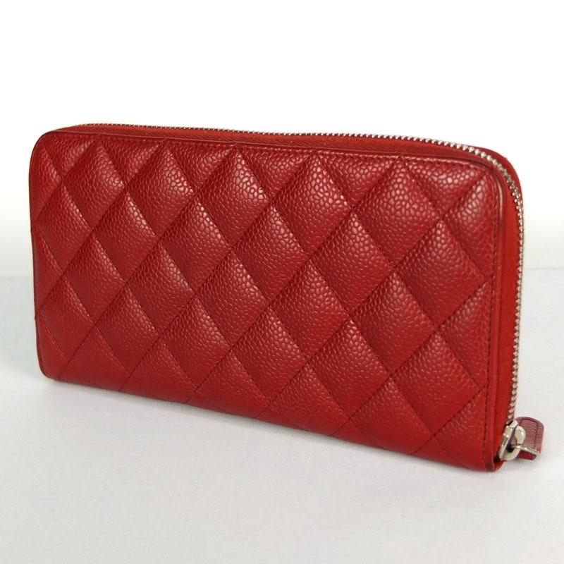 シャネル CHANEL マトラッセ ラウンドファスナー長財布 A50097 
