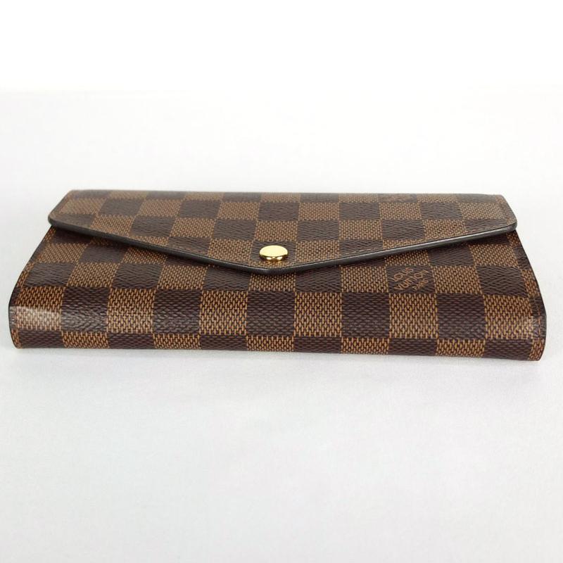 ルイ ヴィトン◎長財布 ポルトフォイユ サラ ダミエ エベヌ フラップ ブラウン ルイ ヴィトン ポルトフォイユ サラ ダミエ エベヌ 長財布 フラップ