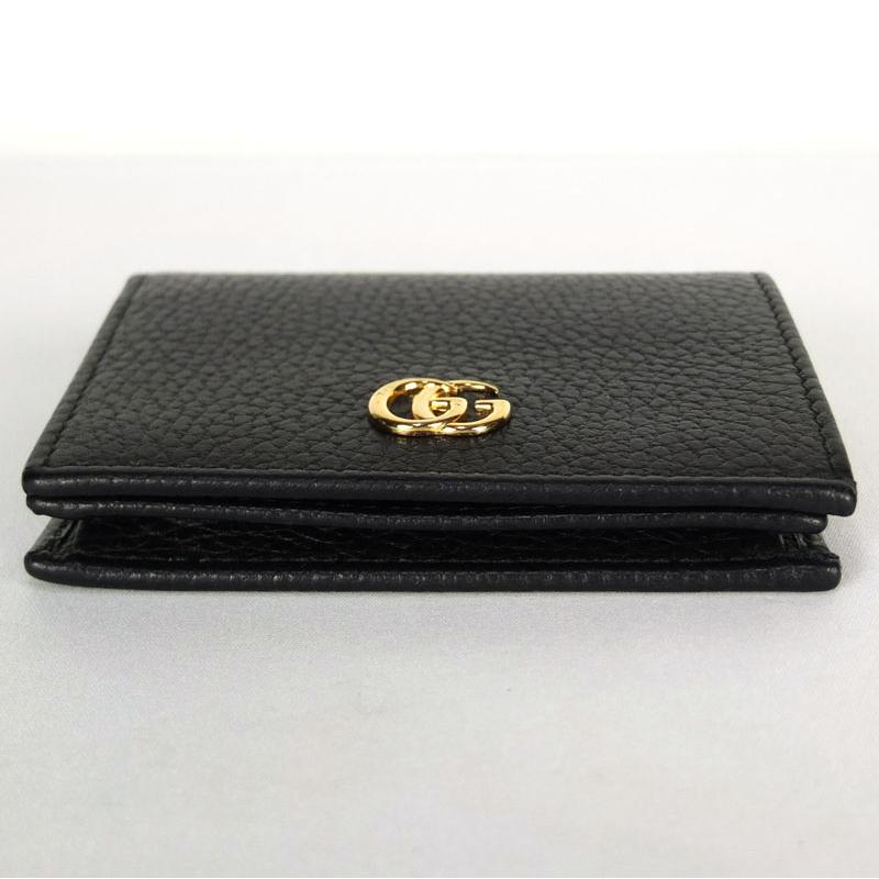 グッチ GUCCI GG マーモント レザー カードケース 456126 二つ折り財布  