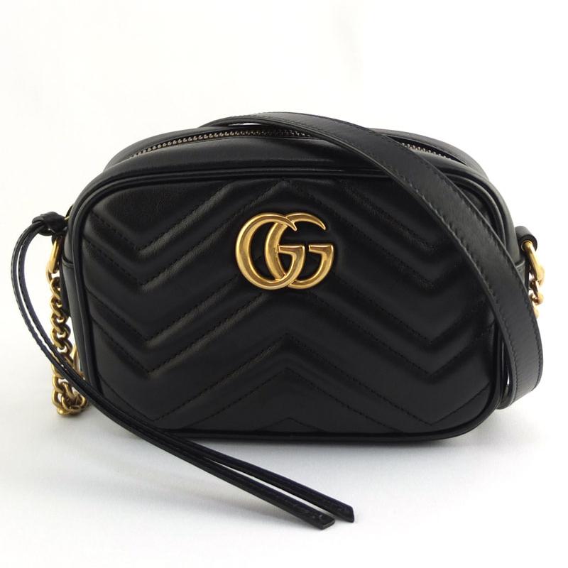 グッチ GUCCI GGマーモント キルティング ミニバッグ 448065 チェーン 
