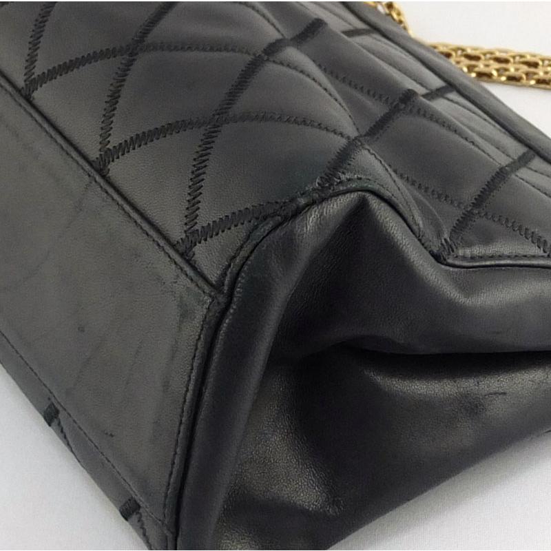 CHANEL シャネル マトラッセ ラムスキン チェーントート ココマーク 黒 シャネル CHANEL マトラッセ チェーントートバッグ ショルダーバッグ