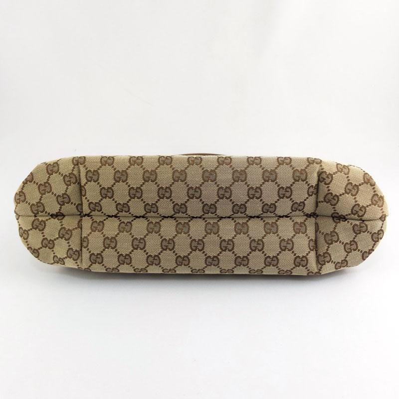 グッチ GUCCI ウッド ハンドバッグ 112684 GGキャンバス
