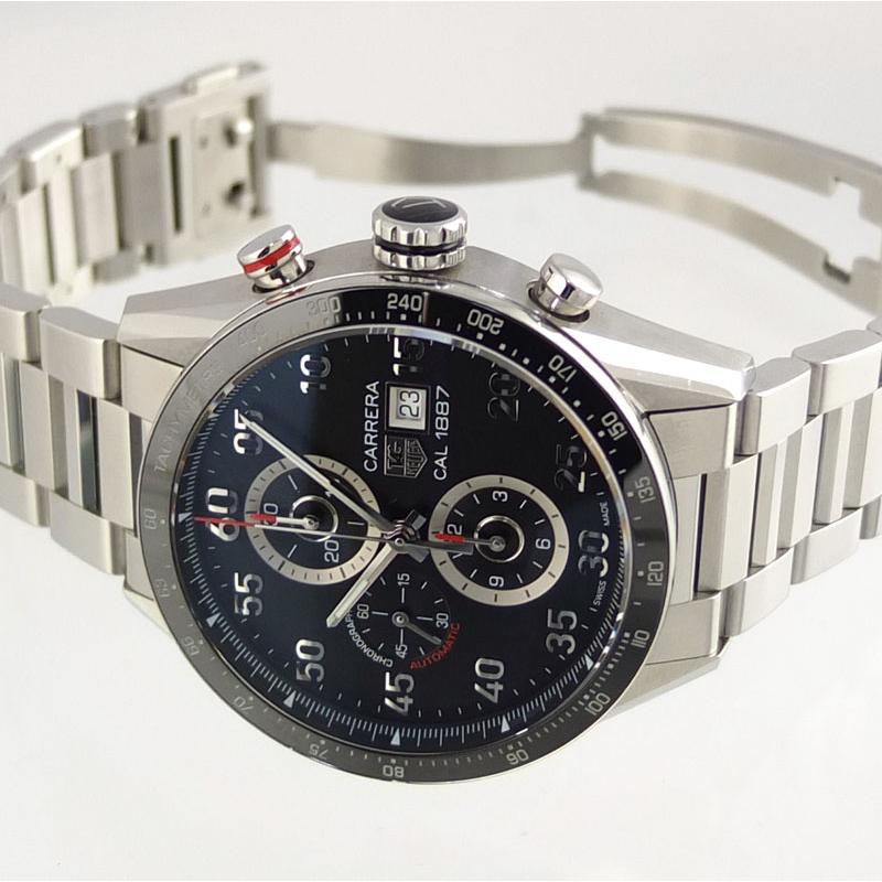 タグホイヤー TAG HEUER カレラ キャリバー1887 クロノグラフ CAR2A10.BA0799 自動巻 ブラック文字盤 メンズ腕時計 【中古】｜repawn｜02