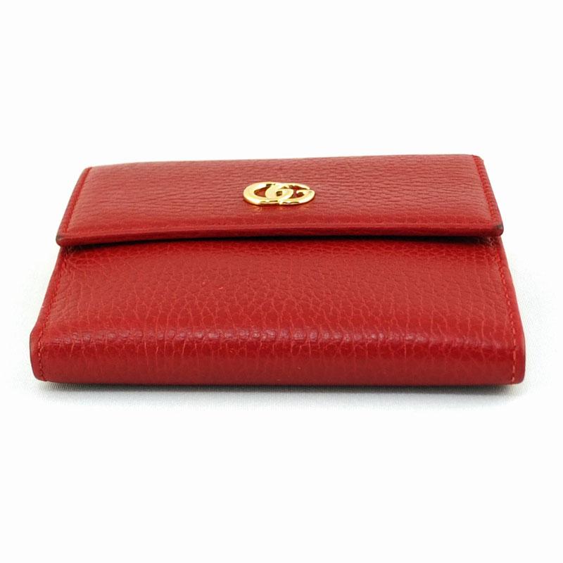 グッチ GUCCI プチマーモント フレンチフラップウォレット 456122 W