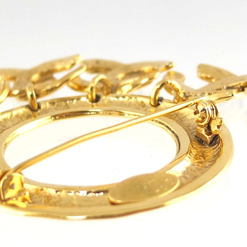 【美品】シャネル 94P ココマーク ブローチ レディース シャネル CHANEL ココマーク ブローチ 94P ゴールド アクセサリー