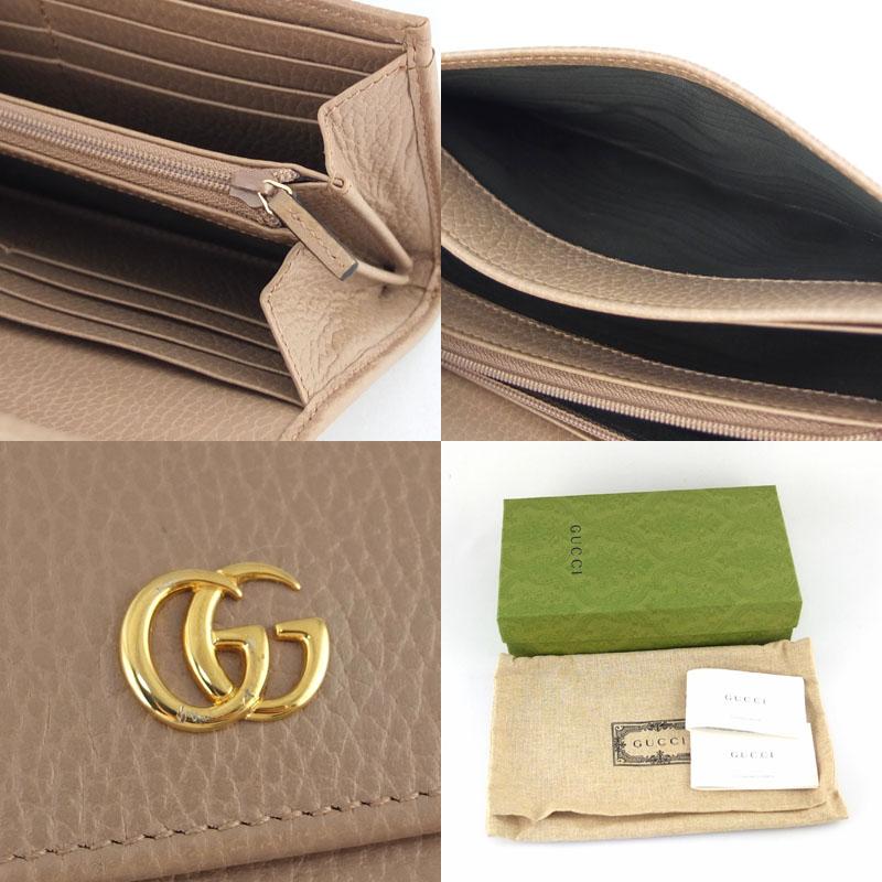 グッチ GUCCI GGマーモント レザー コンチネンタルウォレット 456116 