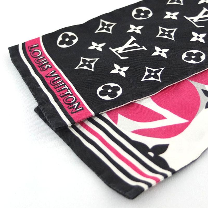 中古】 ルイ・ヴィトン スカーフ バンドー M75208 モノグラムマップ