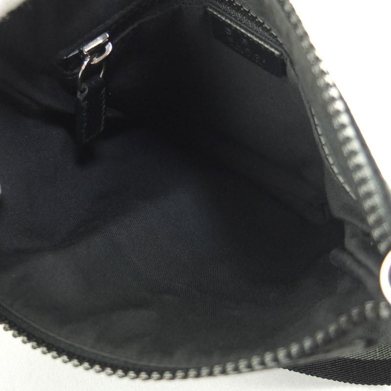 グッチ GUCCI ショルダーバッグ 449183 GGナイロン ブラック 【中古