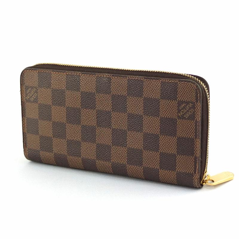ルイヴィトン 長財布 ダミエエベヌ ラウンドファスナー ジッピー