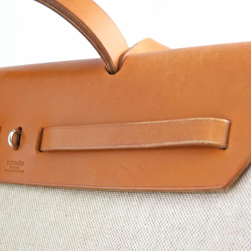 エルメス HERMES エールバッグMM 2WAYバッグ トワルアッシュ □B刻印  