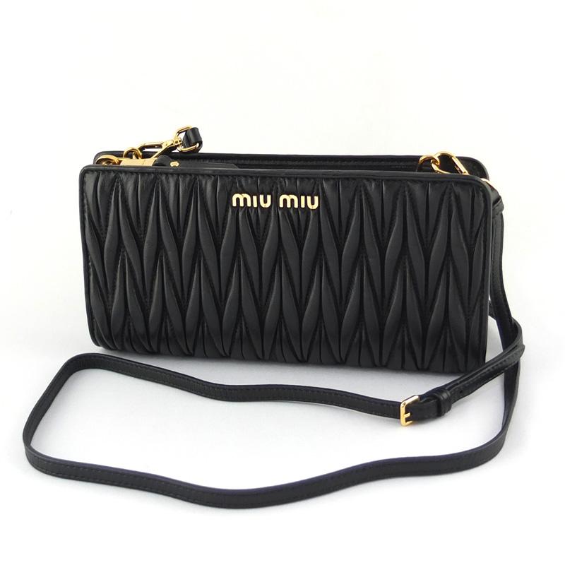 ミュウミュウ MIUMIU ショルダー ウォレット 5DH008 マテラッセ