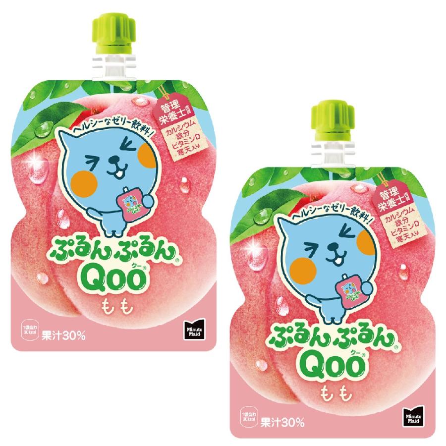 ぷるんぷるんQoo 10ケースセット ミニッツメイドQoo もも 125g × 6本