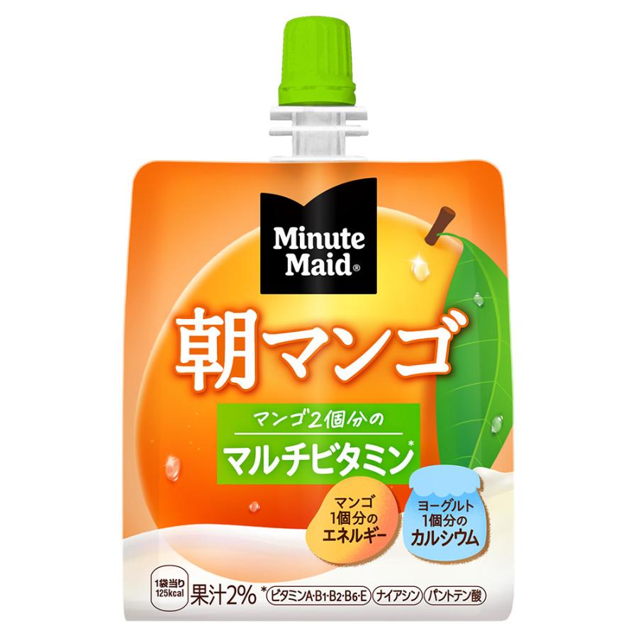 朝の健康果実 - 10入れもの仕かける ミニッツメイド 朝マンゴ 180g × 6本 ＋10箱60本仕かける コカ・コーラ Coca-Cola 領域押さえる貨物輸送無料 コーク 合財袋 ゼラチン 1入れもの6本×10箱