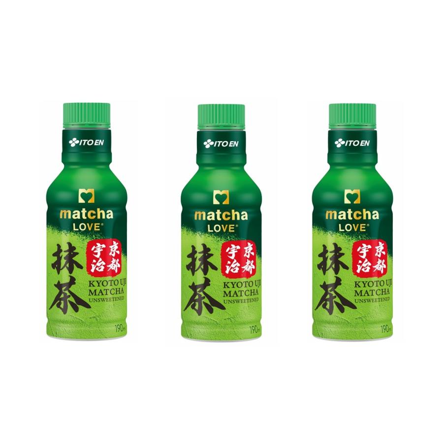 抹茶RYUOEN 3個セット 伊藤園 3ケースセット matcha LOVE 京都宇治抹茶190ml PET 30本