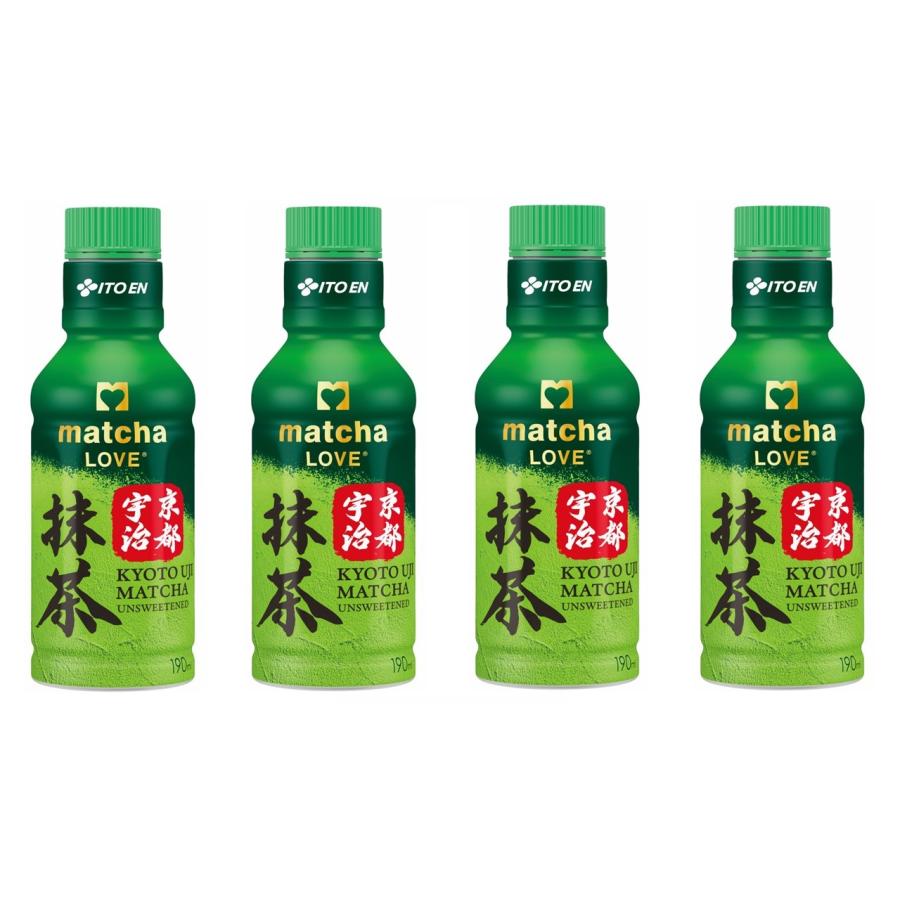 宇治御抹茶4缶セット 伊藤園（ITO EN） 4ケースセット matcha LOVE 京都宇治抹茶190ml PET