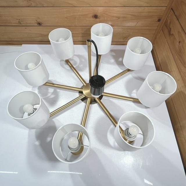 MotoM 【中古】MotoM オリンピア照明 8灯 LEDシャンデリア 引掛け