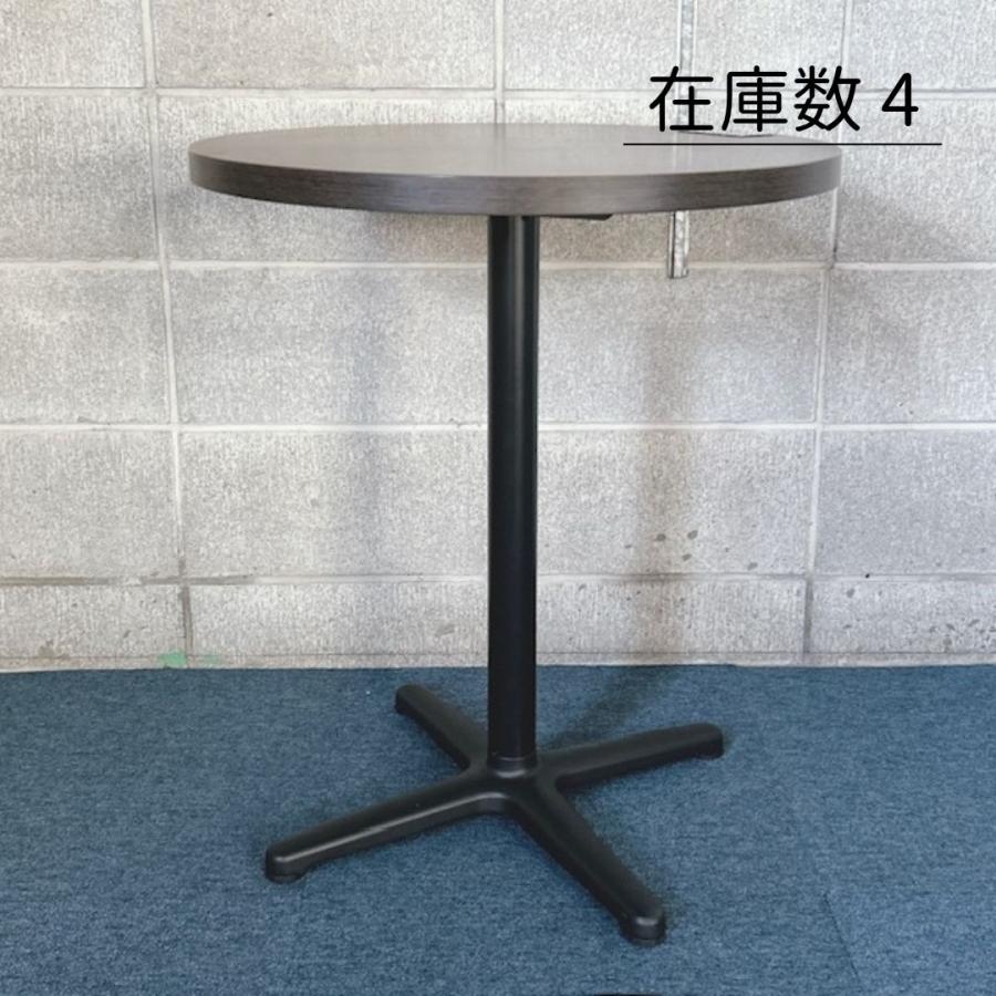 【中古】パブリック株式会社 業務用家具 丸型テーブル 円形テーブル 飲食店 食堂 喫茶店 木目調テーブル φ600×H700(mm) 《在庫数 4》 | 
