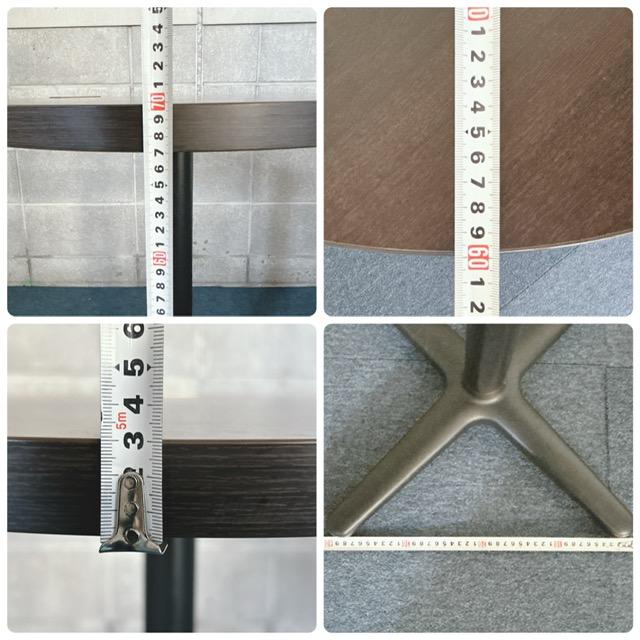 【中古】パブリック株式会社 業務用家具 丸型テーブル 円形テーブル 飲食店 食堂 喫茶店 木目調テーブル φ600×H700(mm) 《在庫数 4》 |  | 08