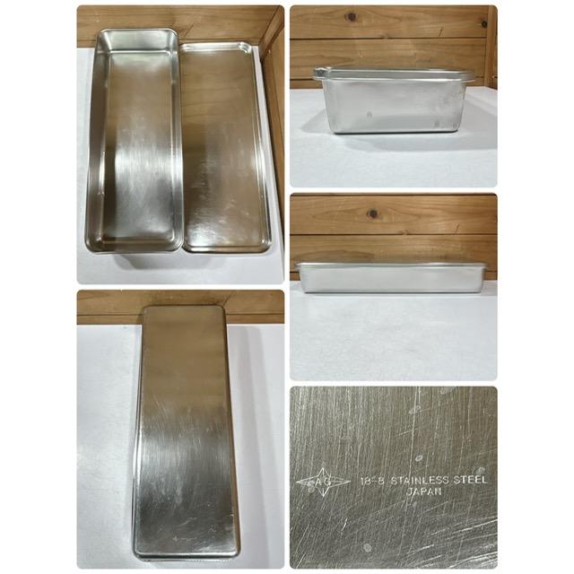 中古】業務用 ステンレス バット 調味料入れ 薬味入れ S号×8点 大型