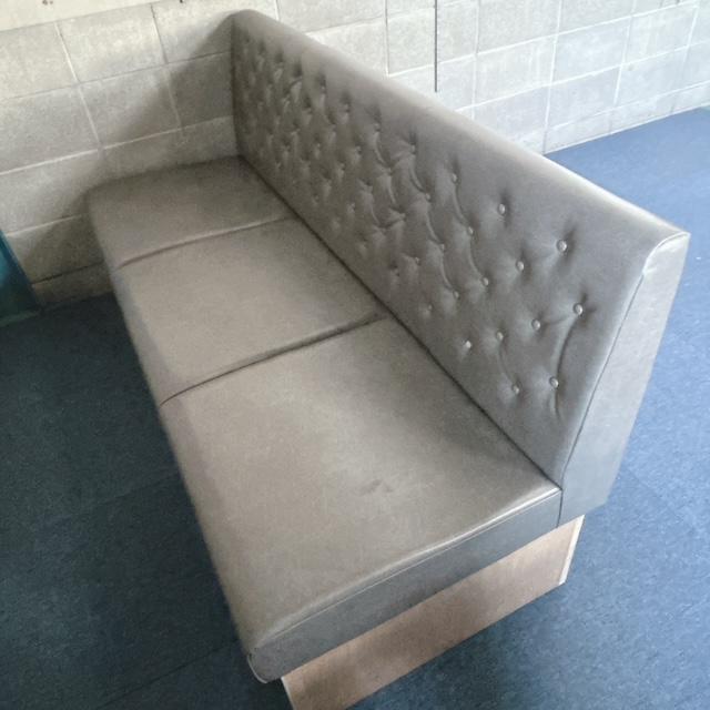 中古】レザー 3人掛けソファー ワイドソファ カフェインテリア SOFA 