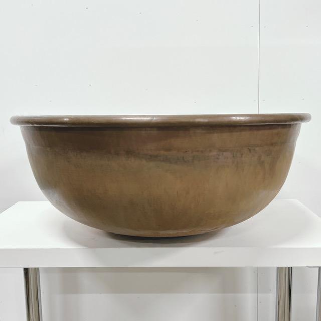 中古】業務用 調理器具 製菓器具 銅鍋 銅 銅製 特大ボウル あん練 