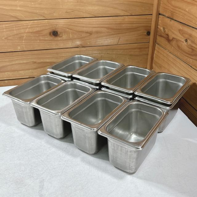 中古】調理器具 業務用 18-8 ステンレス ホテルパン 1/9サイズ W175 