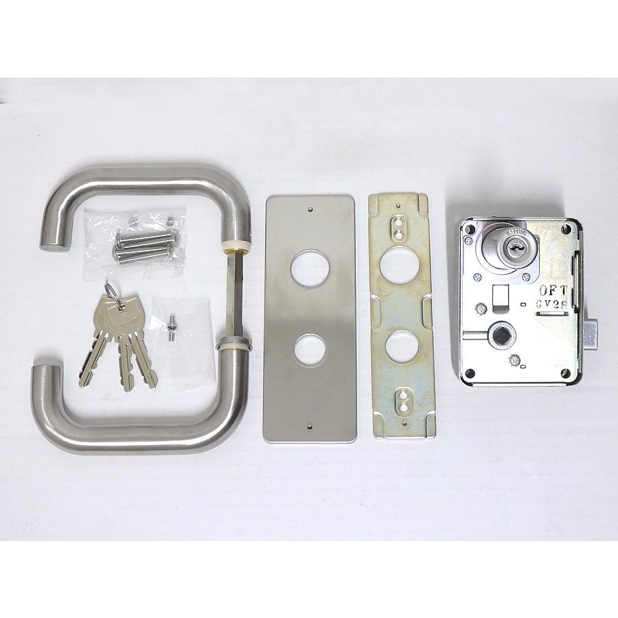 U9PMK(75PM)取替用レバーハンドルタイプ本体セット 外開用(U9 PMK64-BL