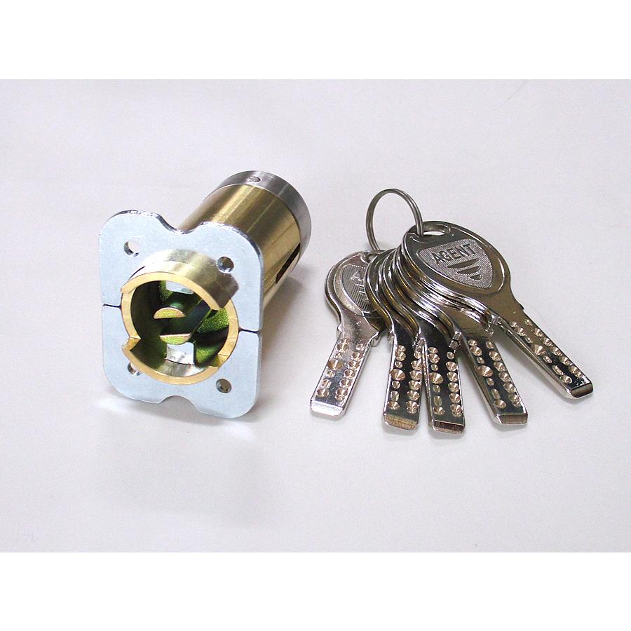 エージェントLS5-RA用取替シリンダー シルバー色（ディンプルキー5本付