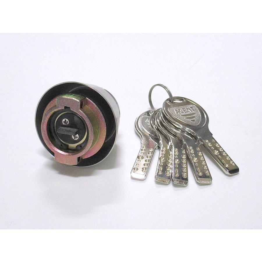 エージェントLS5-LA,DA取替用シリンダー シルバー色（ディンプルキー5