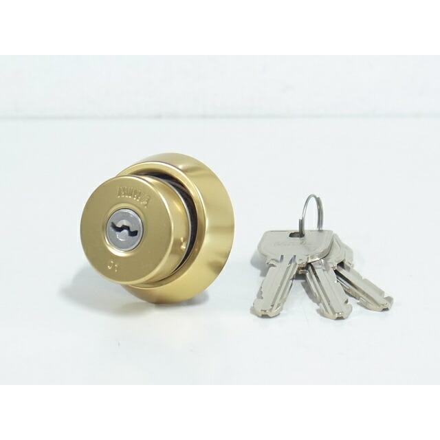 U9 LA,DA取替用シリンダー GD色(金色) （戸厚50ミリ〜58ミリ） MIWA