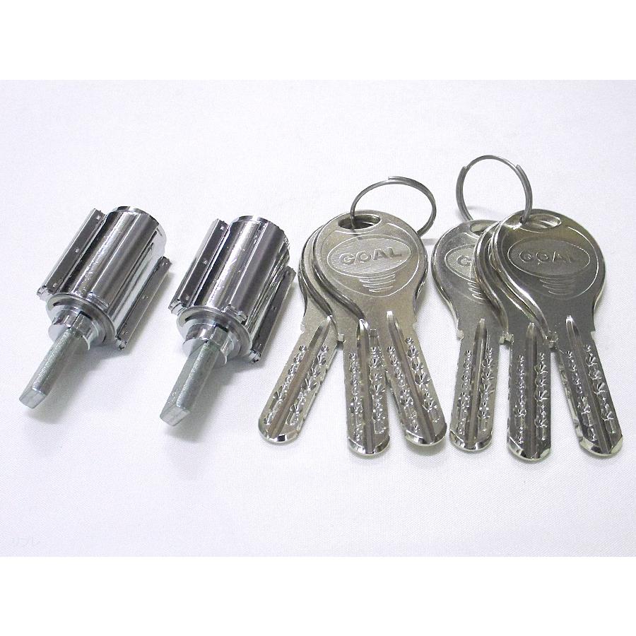 ゴールV-18PX16.5ミリ取替用シリンダー 2個同一タイプ GCY-262 GCY262