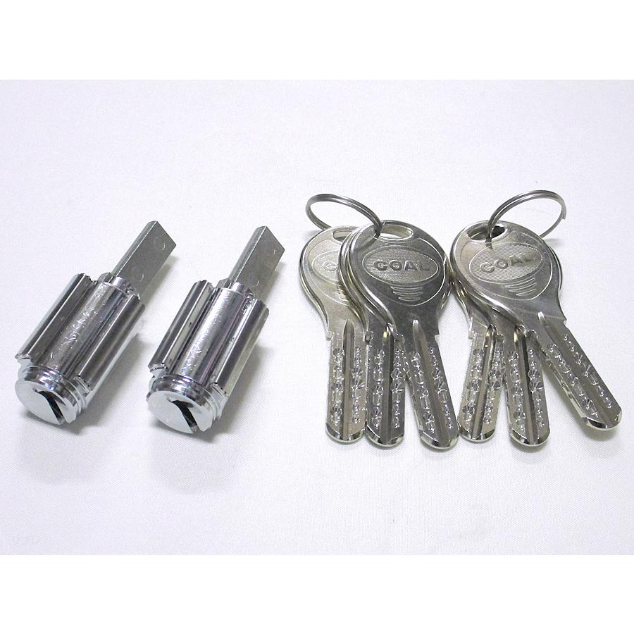 ゴールV-18PX21ミリ取替用シリンダー 2個同一タイプ GCY-265 GCY265