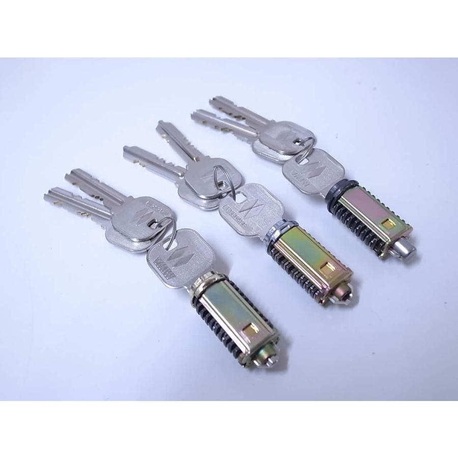 ミワロックディスクシリンダー内筒部のみ 純正キー3本付 (内筒部1個