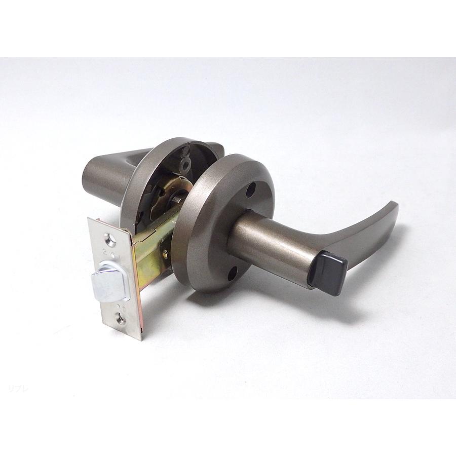 ぺぺページ【直接引き取り】 握り玉からの取替専用レバーハンドル 室内錠(内かぎつき) ＜トイレ