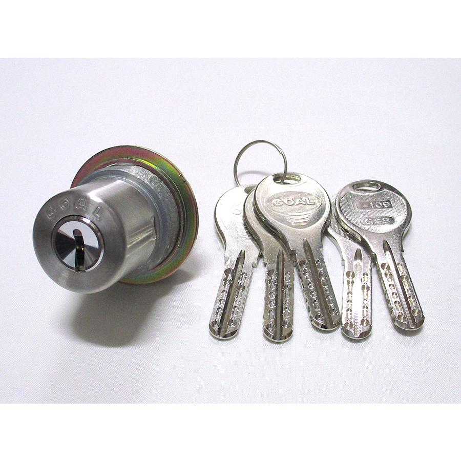 ゴール V-18TE0取替用シリンダーシルバー色(5本鍵付) MIWA ミワ 美和