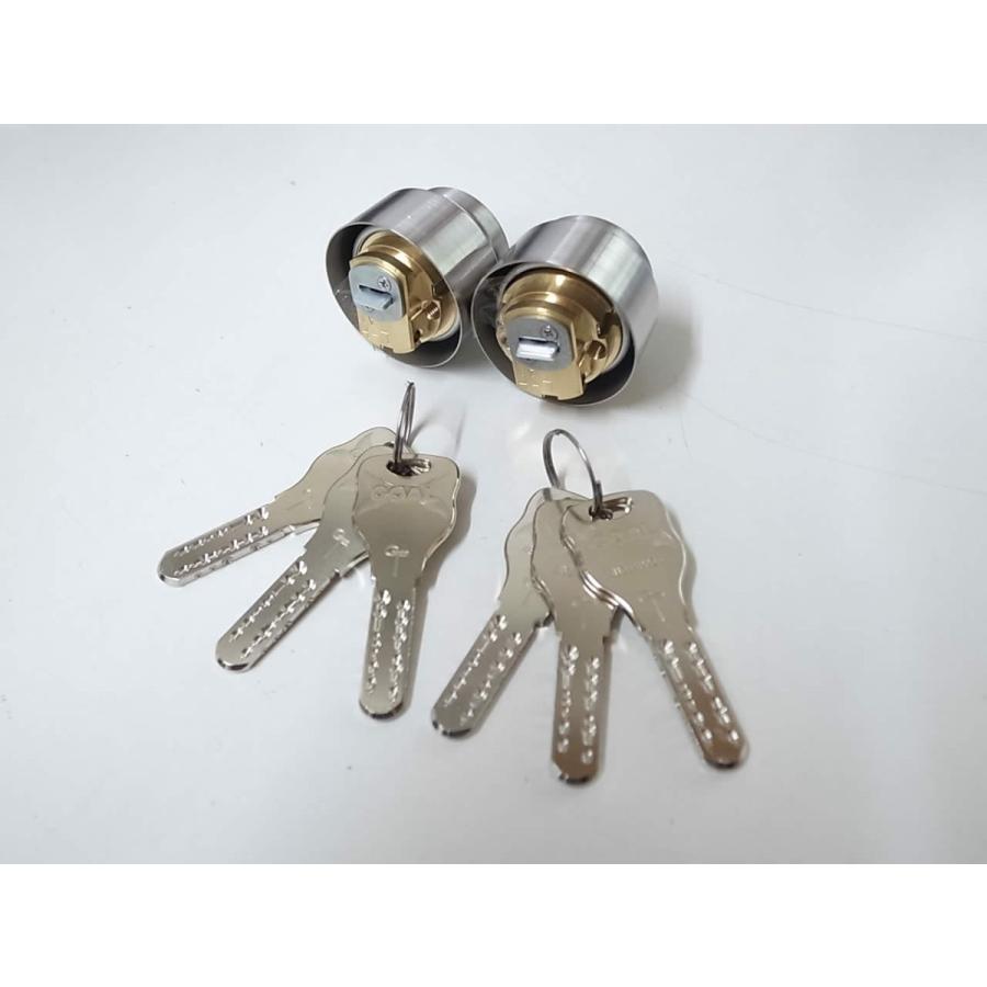 GP LX取替用シリンダーシルバー色 2個同一タイプ GOAL ゴール☆GP LX