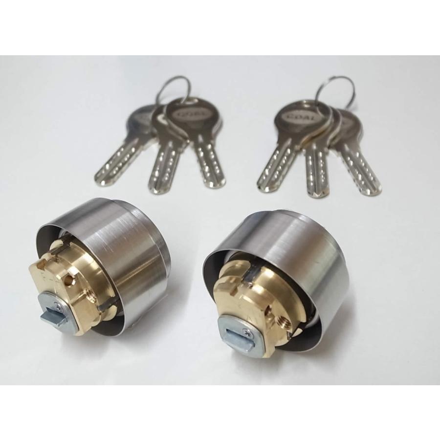 V-18 LX取替用シリンダーシルバー色 2個同一(GCY-260 GCY260)GOAL