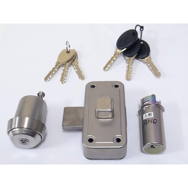 PR RAJ(85RA)取替用シリンダーとNDZ-1面付補助錠 同一仕様