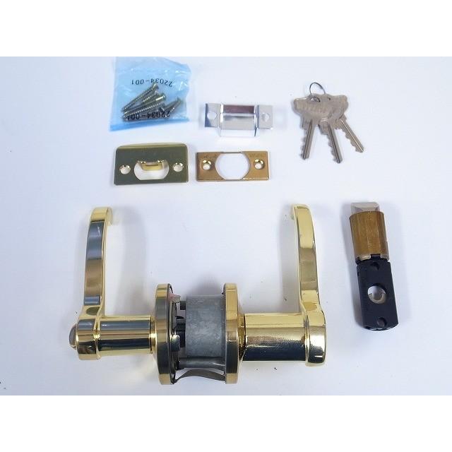クイックセット レバーハンドル 金色 玄関錠 クイックセット Kwikset