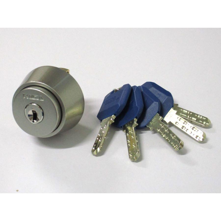 カバエースLA.DA取替用シリンダーシルバー色 (純正5本鍵付) 3237 MIWA