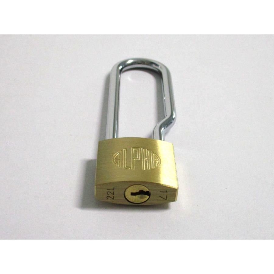 ALPHA（アルファ）吊長南京錠 1000番25ミリ吊長59ミリ 別カギタイプ