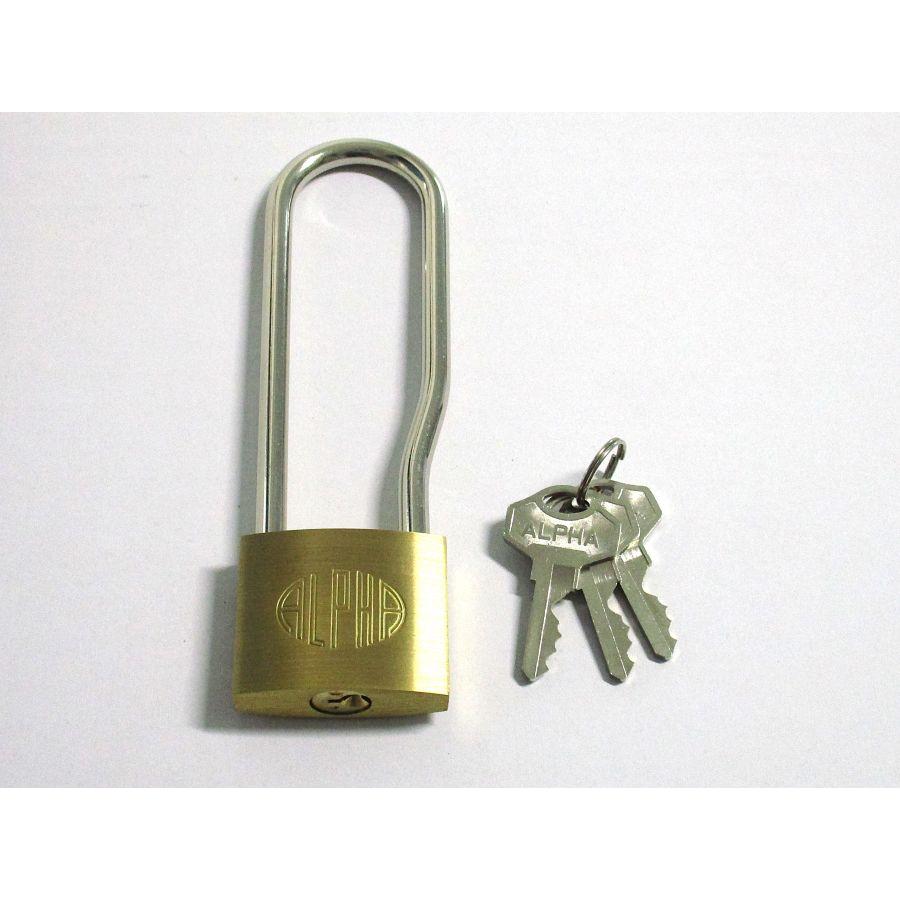 ALPHA（アルファ）吊長南京錠 1000番40ミリ吊長95ミリ 別カギタイプ