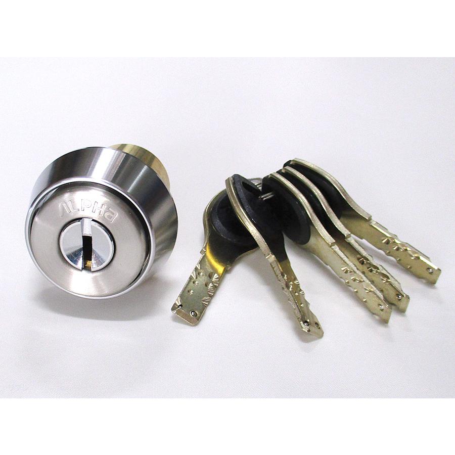 ALPHA（アルファ）FBロック旧NDR取替用シリンダー シルバー色(鍵5本付