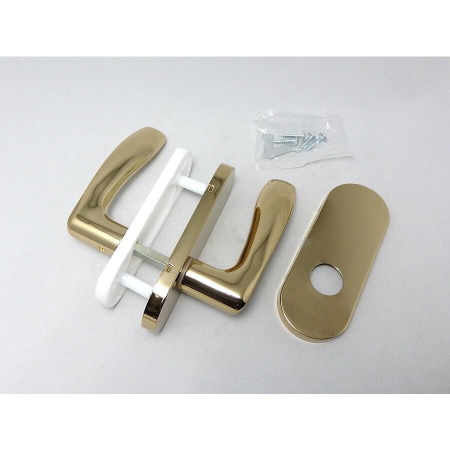 小判座取替レバーハンドル ゴールド色(金ピカ) カギなし空錠NP-38D1